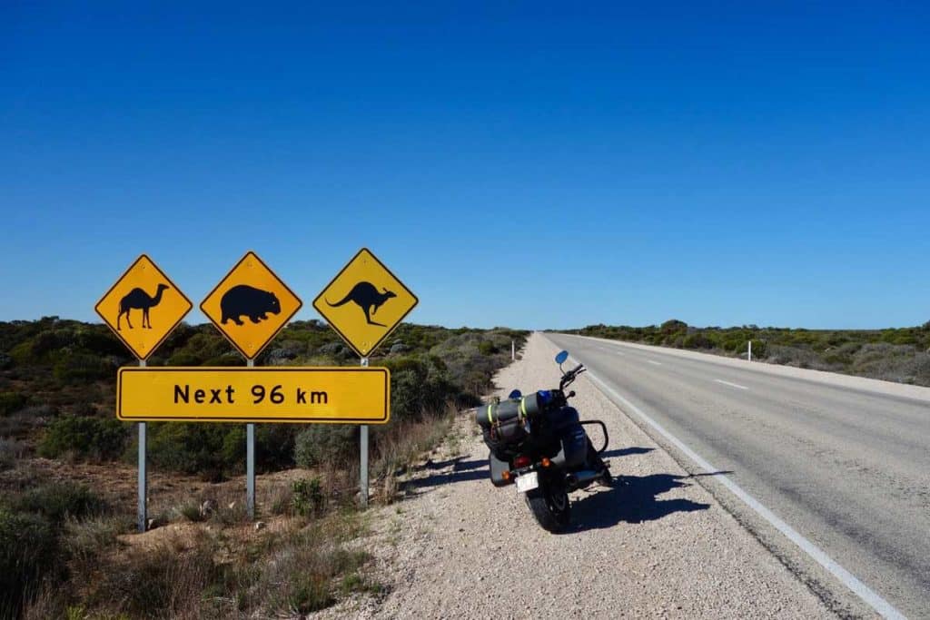 Riding the nullarbor in Australia
