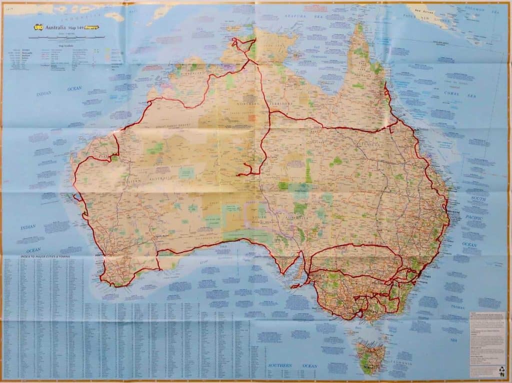 Itinerary in Australia 